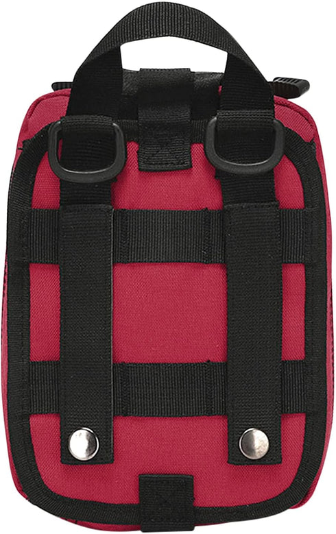 First Aid Kit Survival Backpack, Emergency Trauma Kit Organizer, Military Grade Rip-Away Molle Pouch for Camping