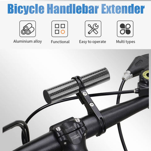 VGEBY Handlebar Extender - Aluminum Alloy Handlebar Extension Bracket for Bike Lamp Phone Holder Rack