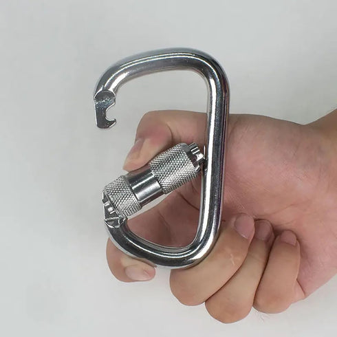 BYANG 45KN=10000lbs Auto Locking Carabiner Heavy Duty Large Clip Climbing Carabiner Twist Lock Carabiners for Rock