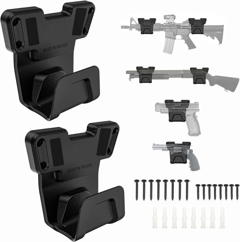 2 Pack Gun Magnet Mount & Magnetic Gun Mount - Heavy Duty