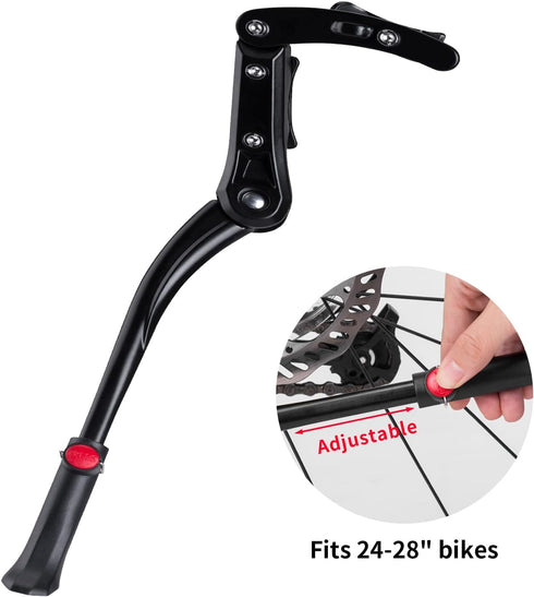 ROCKBROS Adjustable Bike Kickstand - Side Stand for Mountain Bike 24 inch to 28 inch