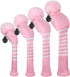 Scott Edward Knitted Golf Head Covers - 4PCS Handmade Fit Well for Driver and Fairway Woods with Long Neck Pom Pom