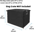 Small Dog Cage Cover 24 Inch Dog Crate Cover, Puppy Crate Covers Small Dog Kennel Cover for Wire Cage with1 2 3 Doors, Indoor Waterproof 600D Oxford Fabric Black