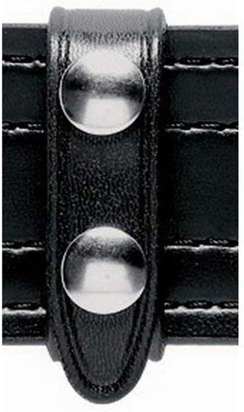 Safariland Duty Gear Chrome Snap Belt Keeper - 4PACK, Basketweave Black