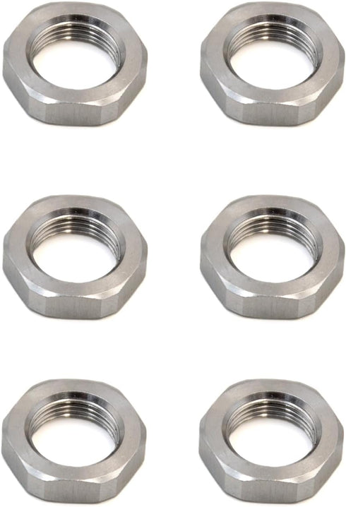 EQUIPTAC Jam Nut 1/2x28 or 5/8x24 Steel 6 Pcs