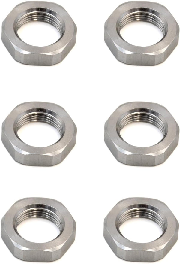 EQUIPTAC Jam Nut 1/2x28 or 5/8x24 Steel 6 Pcs