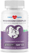 Mushroom Complex for Dogs - 120 Chewable Tablets - Turkey Tail Mushroom for Immune, Joint, Digestive Support