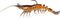 Generic Fishing Lure ps35 Soft Plastic Shrimp 3.5 Inch Prerigged Color # 2