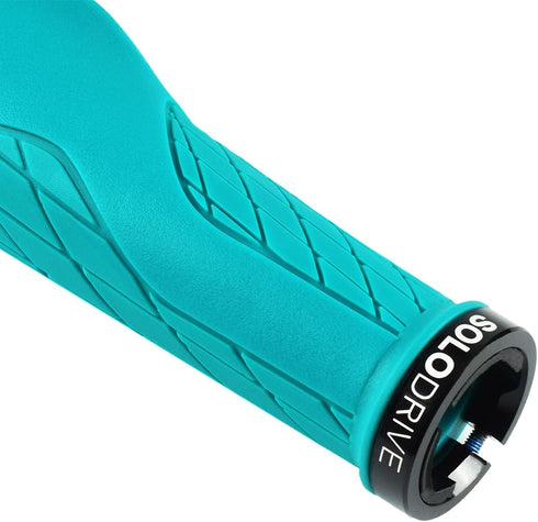 SOLODRIVE Ergonomic Design Mountain Bike Grips, Comfortable Handlebar Grips, Fit MTB, E-Bike, Scooter