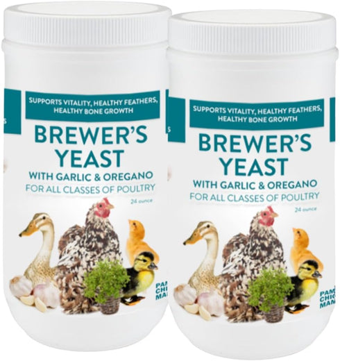 Brewer's Yeast for Ducks & Chickens with Garlic & Dried Oregano (24