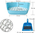 kathson Rabbit Litter Box, Pet Toilet Cage with Small Animal Cleaner Broom Brush Dustpan for Bunny