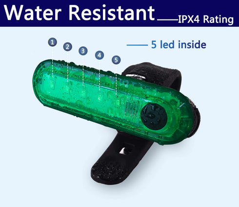 LED Navigation Lights Kit for Boat Kayak, 4Pack Battery Operated Stern Lights with 2 Safety Whistles Included