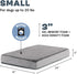 Barkbox Orthopedic Dog Bed, Comfortable Memory Foam Mattress for Joint Relief, Small, Grey, Waterproof with Non Skid