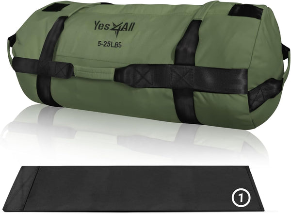 Yes4All Adjustable Sandbags for Weight Training, Multiple Colors & Sizes 5-200lbs