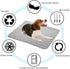 SOMOYA Dog Self Cooling Mat, Washable Pet Blanket for Hot Weather Sleeping Kennel, Ice Silk Sleep Mat Pad for Large