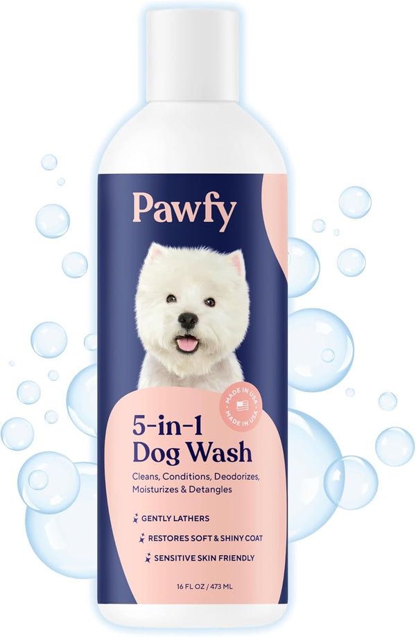 Pawfy Dog Shampoo and Conditioner for Itchy Skin Relief | Puppy Shampoo