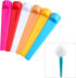 MUXSAM Wedge Golf Tees, Plastic 2-3/4 inch, 100 Pack, 70mm Long Flat Tee for Men Women Golf Practice