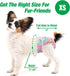 3 Pack Washable Pet Dog Diapers for Female Dogs in Heat - Reusable Period Panties, Puppy Diapers (Animals, XS)