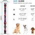 Rhea Rose Girl Dog Collars, Fall Daisy Pattern Colorful Flowers Print for Female Dogs (Dark Purple, Large)