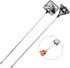 2pcs Set OUNONA Aquarium Fish Net with Fine Nylon Mesh and Stainless Steel Handle, Lightweight Square and Triangle Nets