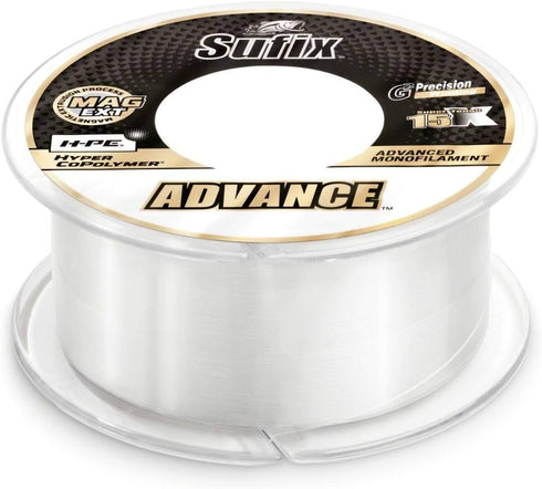 Sufix Advance Clear Monofilament, 250-330 Yard Spools