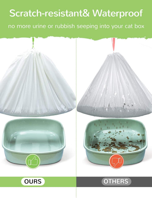 34 Count Supplies(36" 19") Litter Box Liners, Jumbo Cat Litter Pan liners, Drawstring Litter Liner Bags For Litter Box