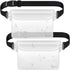 Waterproof Pouch, Waterproof Waist Pouch 2-Pack, Waterproof Fanny Pack for Boating, Swimming, Fishing, Keep Valuables