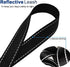 6Foot Tie Out Nylon Dog Leash, Heavy Duty 1" Wide Reflective Lead for Medium Large Dogs, Indoor Outdoor Camping (Black)