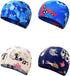 Solid Color Kids Swim Caps Swimming Hat for 2-8 Years Olds Boys Girls with Long Hair