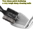 Golf Club Brushes, Cleaning Tool with Retractable Cleaning Nails, Oversize Double Brush Head