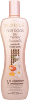 BioSilk for Dogs Silk Therapy Irresistible 2-in-1 Shampoo and Conditioner, Jasmine and