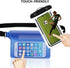 SITAKE 4 Pcs Waterproof Pouch Bags Set, 2 Waterproof Waist Pouch with Adjustable Waist Strap, 2 Waterproof Phone Cases