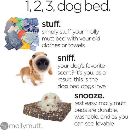 Molly Mutt Indoor/Outdoor Dog Duvet Cover - Gorgeous Beasts - 27"x36"x5" - 100% Cotton Canvas, Durable, Machine Washable