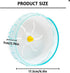 6.9 Inch Hamster Running Wheel, Silent Hamster Exercise Wheels, Mount on Hamster Cage, for Dwarf Hamster, Pet Mouse, Mice