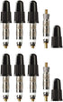 Tubeless Presta Valve Stem Kit for Bikes, Includes Presta Valve Stems, Cores, and Removal Tool