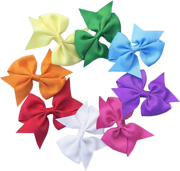 Cute Puppy Supplies Dog Accessories for Large Dogs, 8ct 3 Inch Small Dog Hair Bows for Grooming