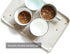 Hoki Found L Silicone Pet Food Mats - Non-Slip Waterproof Dog Cat Bowl Placemat in Cream Brown