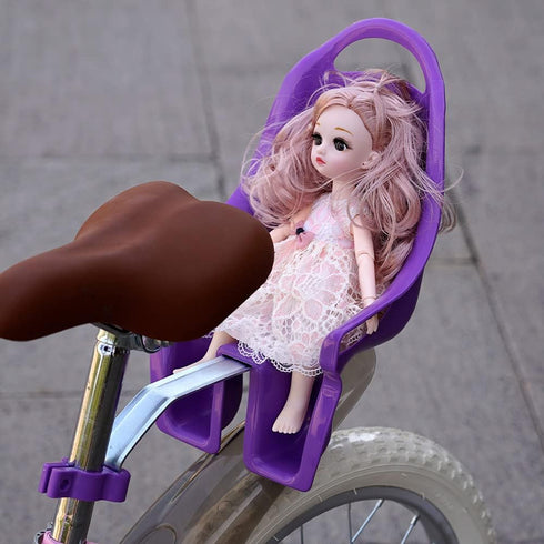 EIRONA Kids Bicycle Doll Seat Doll Chair Accessory for Childrens Bikes, Purple