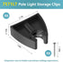 SHILIU 3/4 Inch 7571l7, Boat Pole Storage Clip, Black Pole Holders for Attwood Marine Holder Stern & Navigation Light