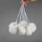 10-Pack Cat Tree Tower Accessories, Replaceable Ball Toy with Bell, Cream-White Dangling Toy
