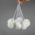 10-Pack Cat Tree Tower Accessories, Replaceable Ball Toy with Bell, Cream-White Dangling Toy