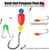 Pompano Rigs for Surf Fishing Saltwater Pre-Rigged Fishing Rigs with Floats Beads Double Circle Hook Surf Fishing Tackle 12/15PCS by CWSDXM