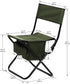 2-Pack, 280 lbs 19.3x15.35x30.5 Inches Portable Folding Camping Chair with Storage Bag, Green, Steel Frame with Oxford