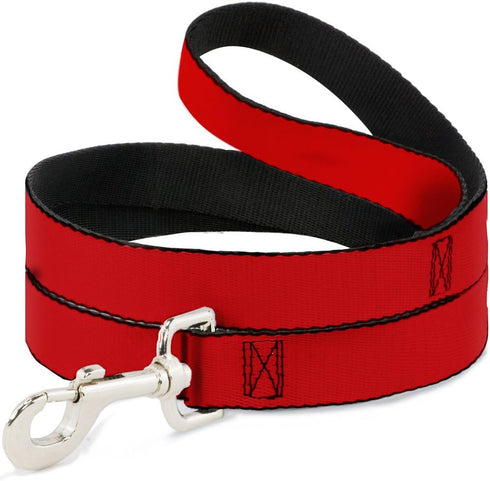 Red Dog Leash, 4 Feet Long, 1.0 Inch Wide