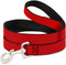 Red Dog Leash, 4 Feet Long, 1.0 Inch Wide
