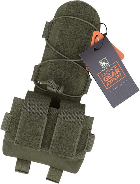 KRYDEX Tactical Helmet Pouch - Battery Box Counterweight Pouch with Hook and Loop for Helmet Accessory Storage