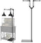 MECESOR Dual Reptile Lamp Stand,15.7-74.3 Inch Height Adjustable Reptile Light Stand,360 Sewing