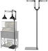 MECESOR Dual Reptile Lamp Stand,15.7-74.3 Inch Height Adjustable Reptile Light Stand,360 Sewing