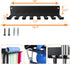 Gym Rack Organizer - Wall Mount Hooks for Olympic Barbells, Row Handles, Bats, Tools (E-Book Instruction Included)
