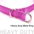 Reflective Slip Dog Collar with Soft Padded Loop for Dogs Training (5/8" W x 15.5" L, Purple), Suitable for 20-38 lbs